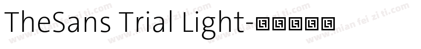 TheSans Trial Light字体转换
